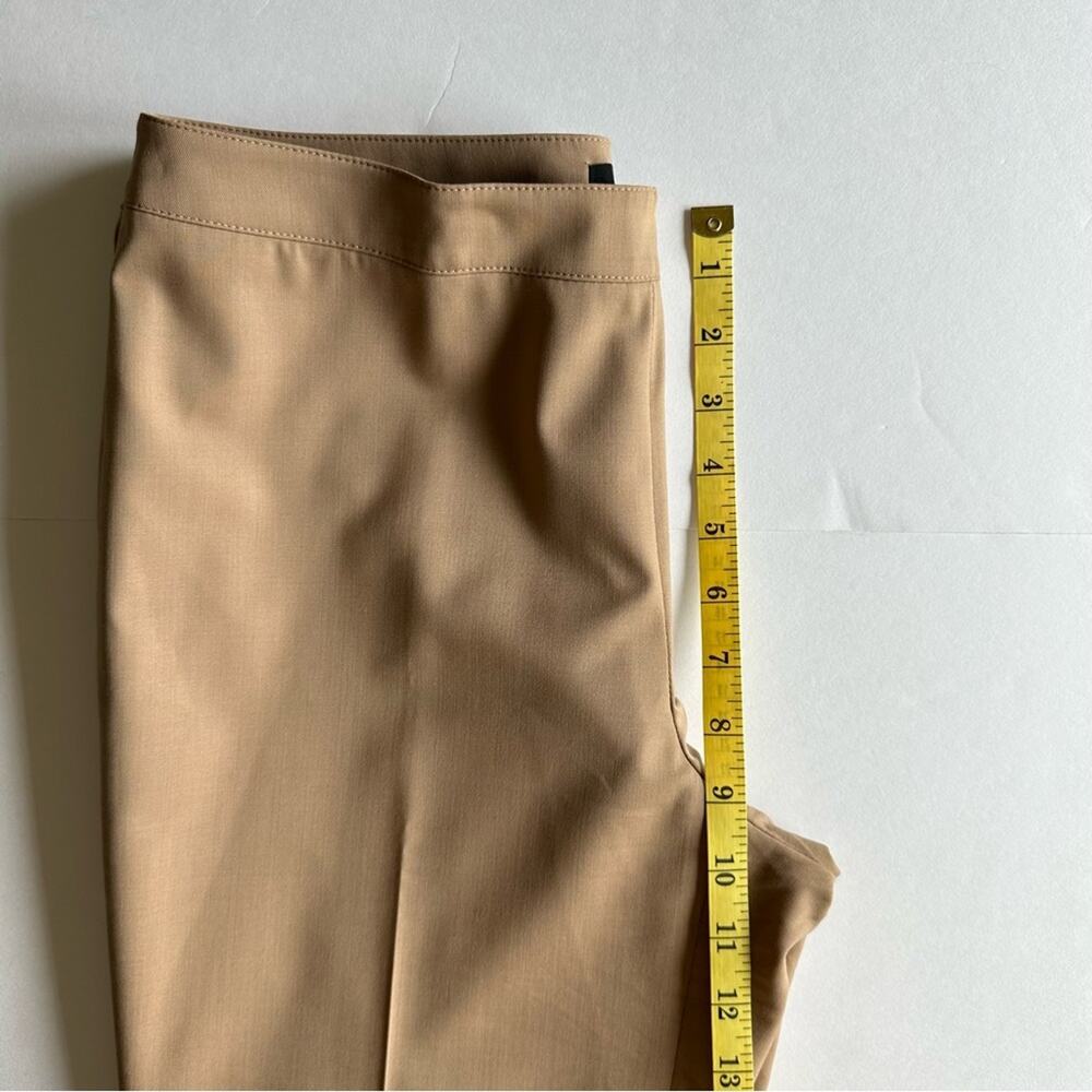 Lafayette 148 Bleeker Trouser Pant Wool Stretch Tan 4 Career Quite Luxury Office - Picture 10 of 12